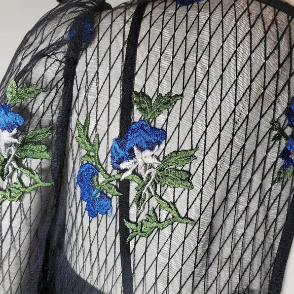 Taylor Dresses Women's Long Sleeve Embroidered A-Line Dress Size 8 - Picture 10 of 16